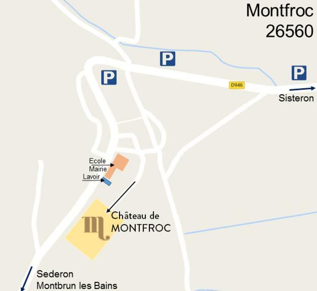 Chateau De Montfroc Bed and Breakfast Exteriör bild